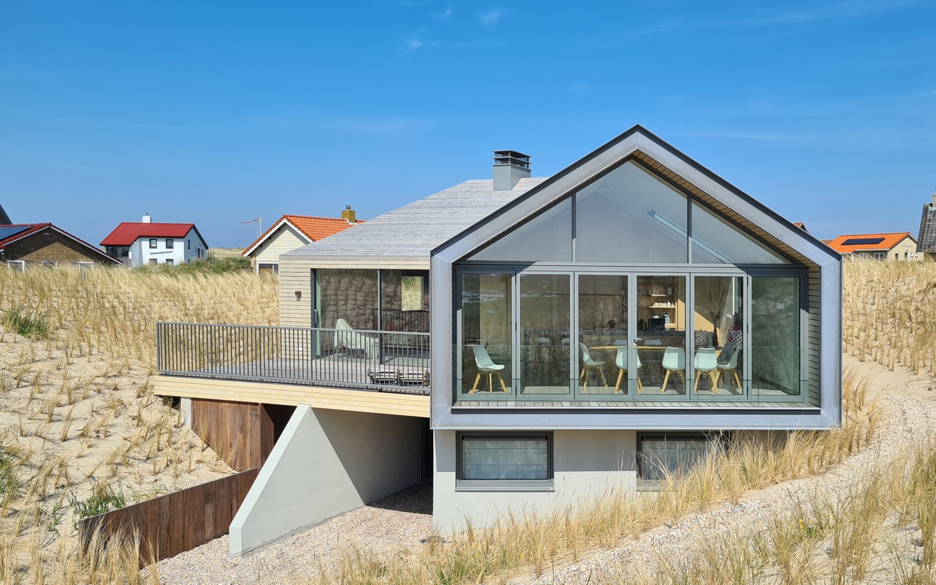 Camouflage galore - vakantiehuisje, verscholen in de duinen Foto